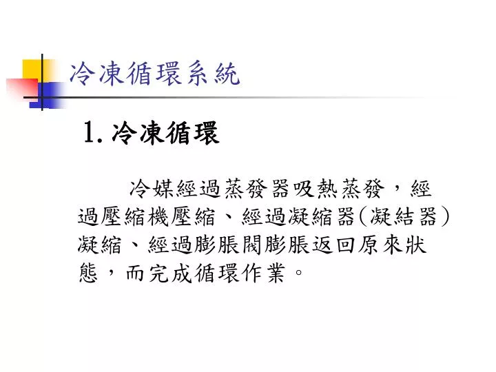 Ppt 冷凍循環系統powerpoint Presentation Free Download Id 893759