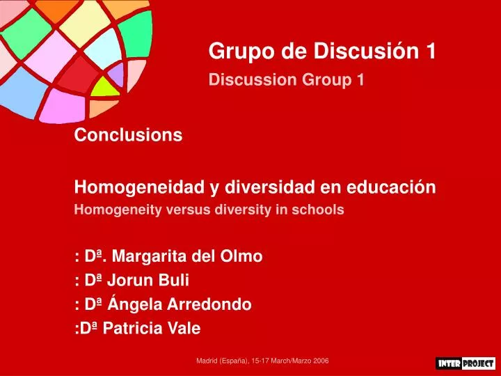 grupo de discusi n 1 discussion group 1 n.