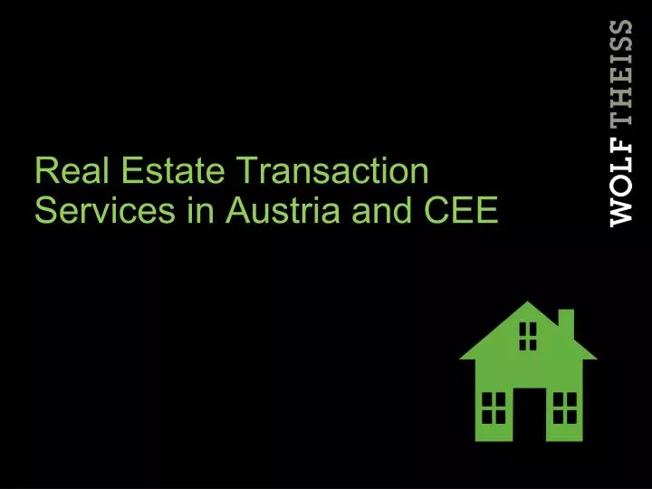 real estate transaction services in austria and cee n.