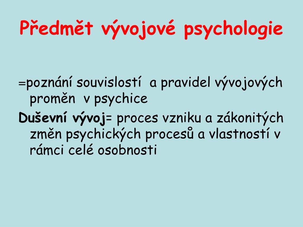 PPT - Psychologie 1 KKI/PSFA1 PowerPoint Presentation, free download -  ID:897413