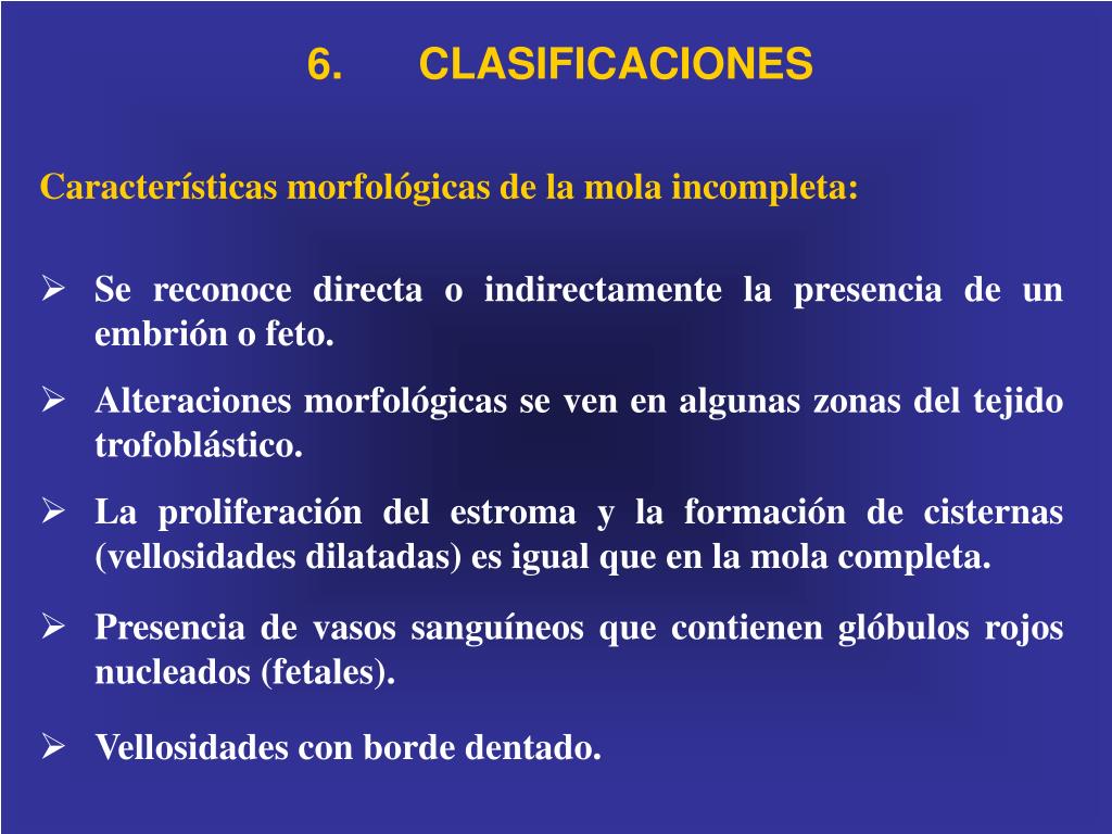 Mola completa e incompleta