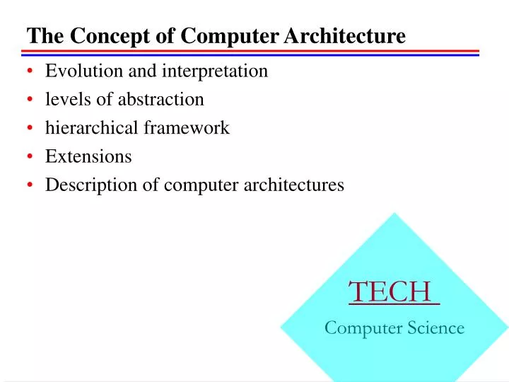 the concept of computer architecture n.