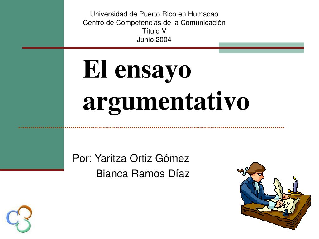 PPT - El ensayo argumentativo PowerPoint Presentation, free download -  ID:900665