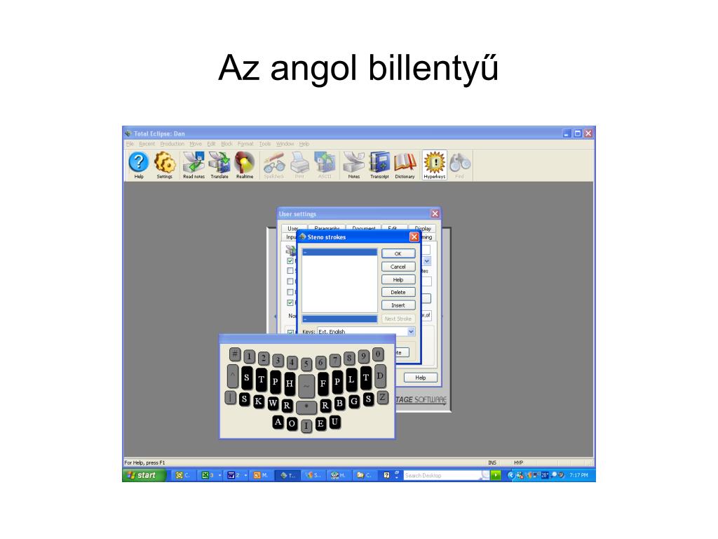 PPT - Magyar gyorsíró billentyűzet PowerPoint Presentation, free download -  ID:901343