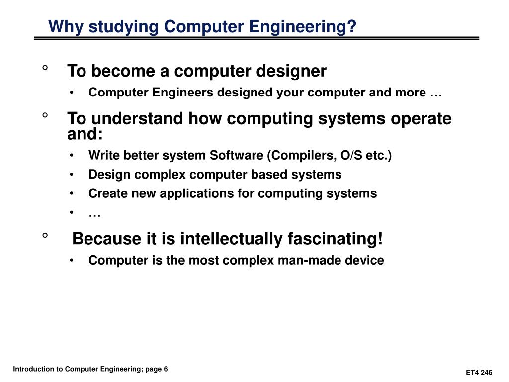 why computer engineering essay