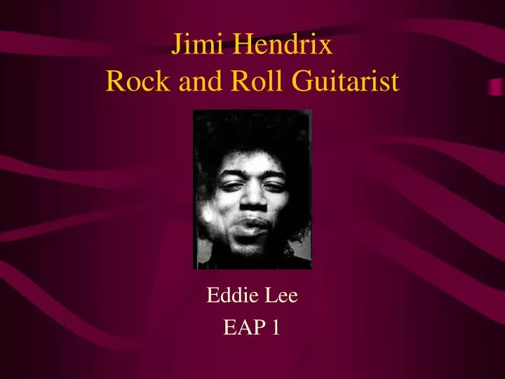 jimi hendrix rock and roll guitarist n.
