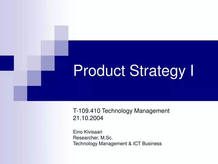 product strategy i n.