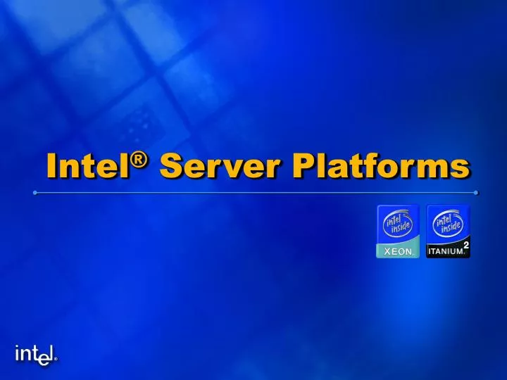 intel server platforms n.