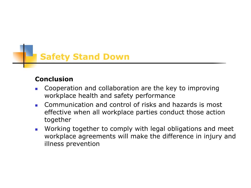 Safety Stand Down Template Safety Stand Down Template