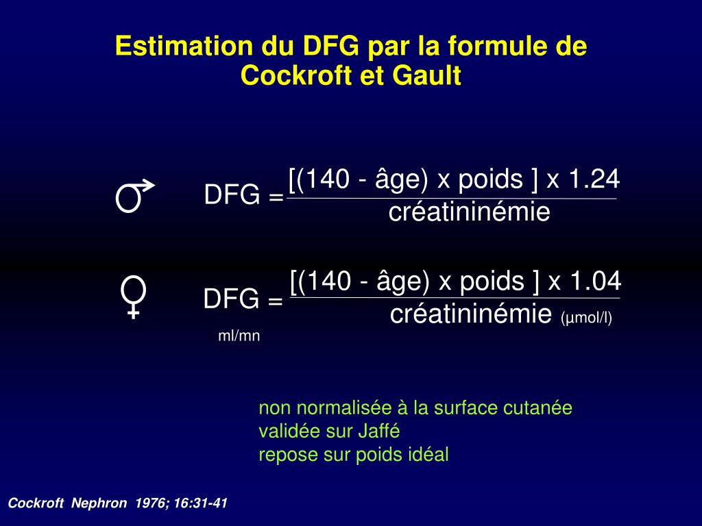 PPT - ÉVALUATION DE LA FONCTION RÉNALE PowerPoint Presentation, free  download - ID:905431