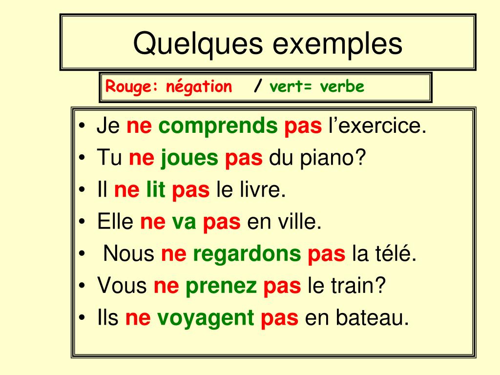 PPT  La négation PowerPoint Presentation, free download  ID906495