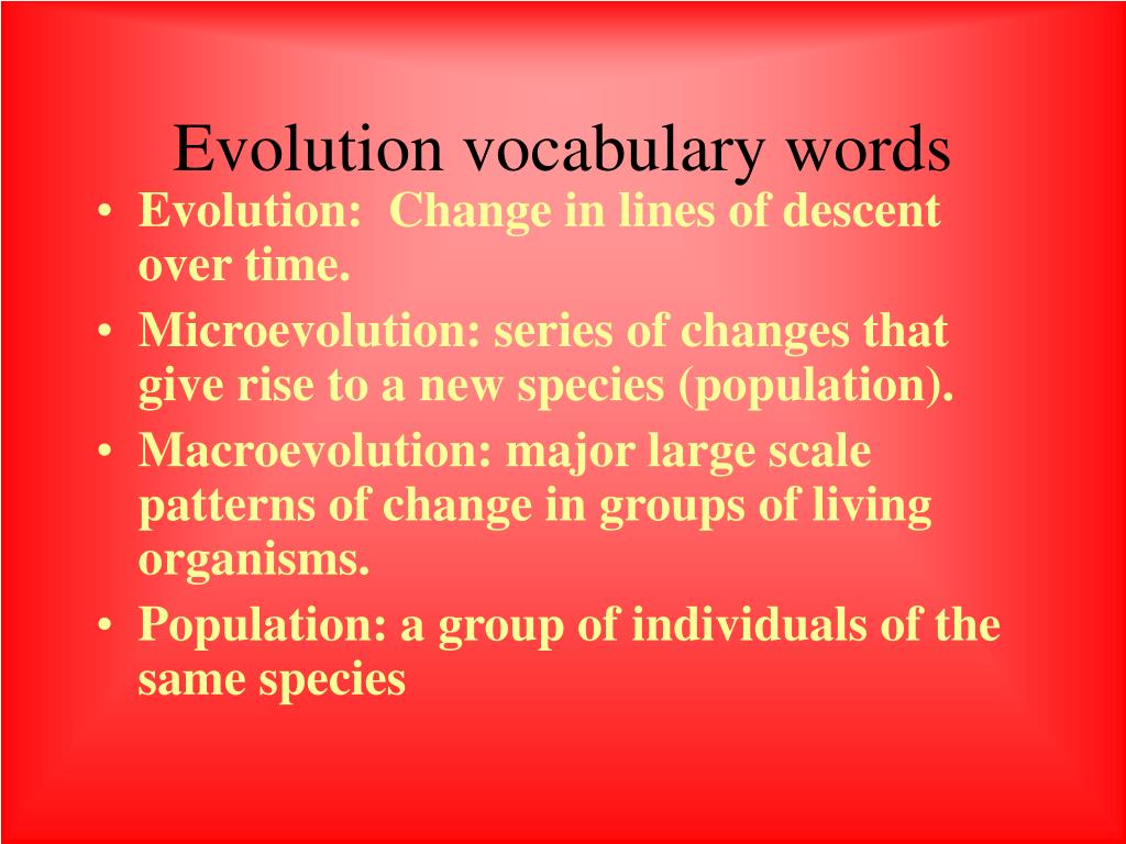 PPT - Principles of evolution , our heritage and The Origins of Life