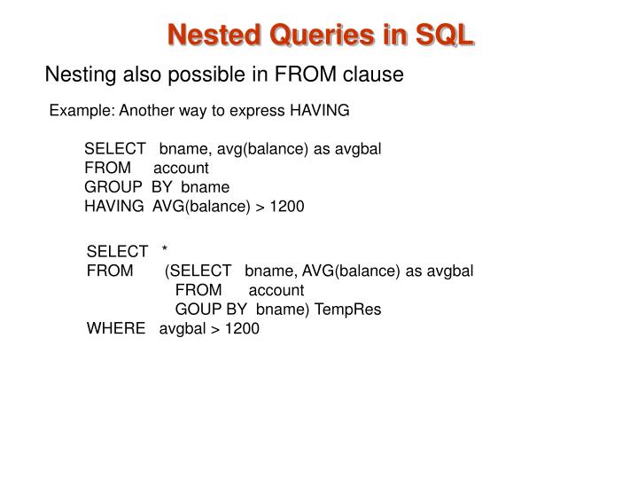PPT - SQL (DML) II PowerPoint Presentation - ID:906743