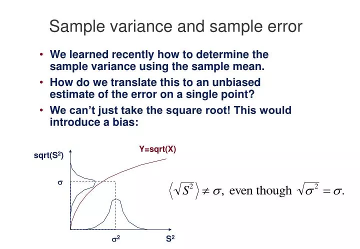 Ppt Sample Variance And Sample Error Powerpoint Presentation Free Download Id 906915