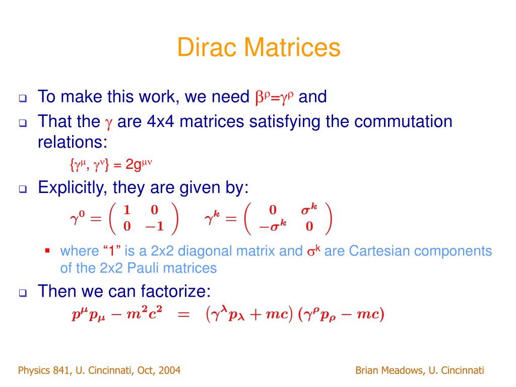 PPT - The Dirac Equation PowerPoint Presentation, free download - ID:907412