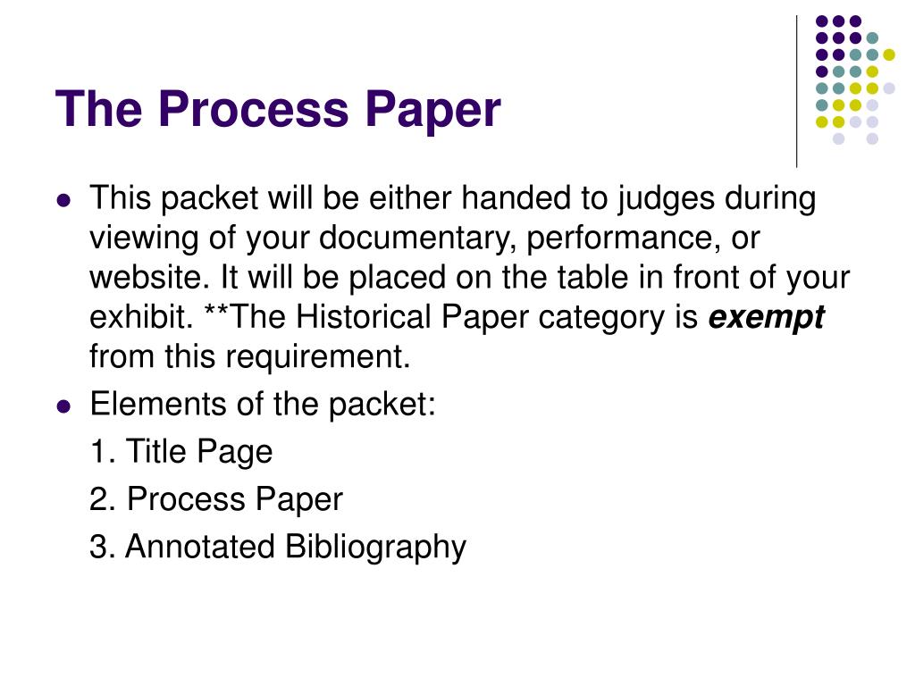 Ppt the process paper powerpoint presentation free download id 908989