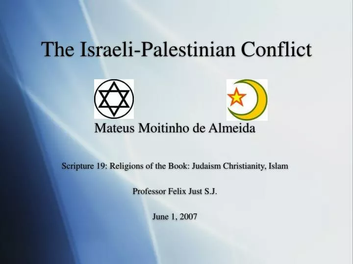the israeli palestinian conflict n.