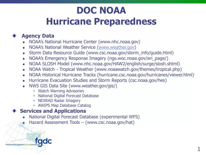 PPT - DOC NOAA Hurricane Preparedness PowerPoint Presentation, free ...