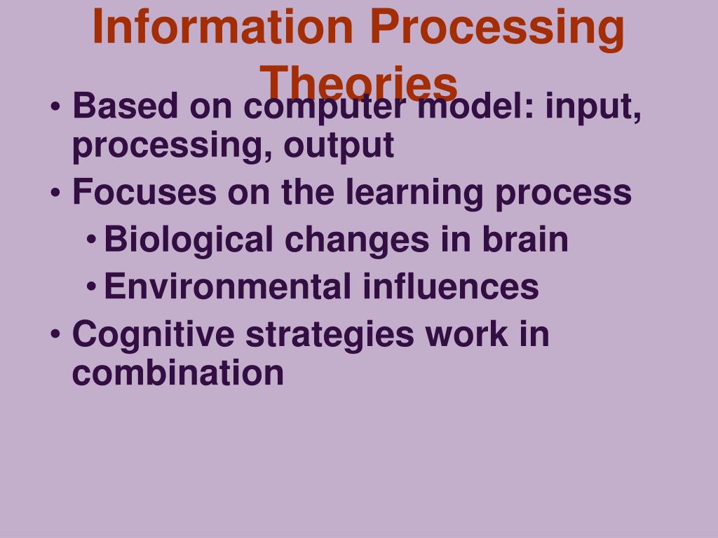PPT Information Processing Theories PowerPoint Presentation