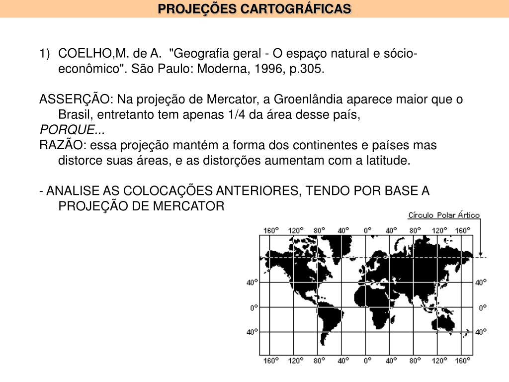 PPT - PROJEÇÕES CARTOGRÁFICAS PowerPoint Presentation, Free Download ...