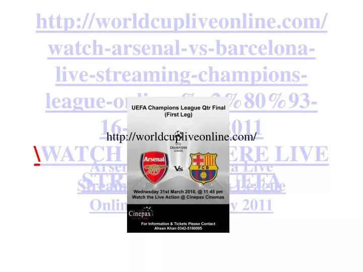 arsenal vs barcelona live streaming champions league online 16 february 2011 n.