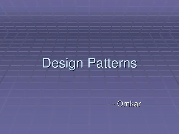 design patterns n.
