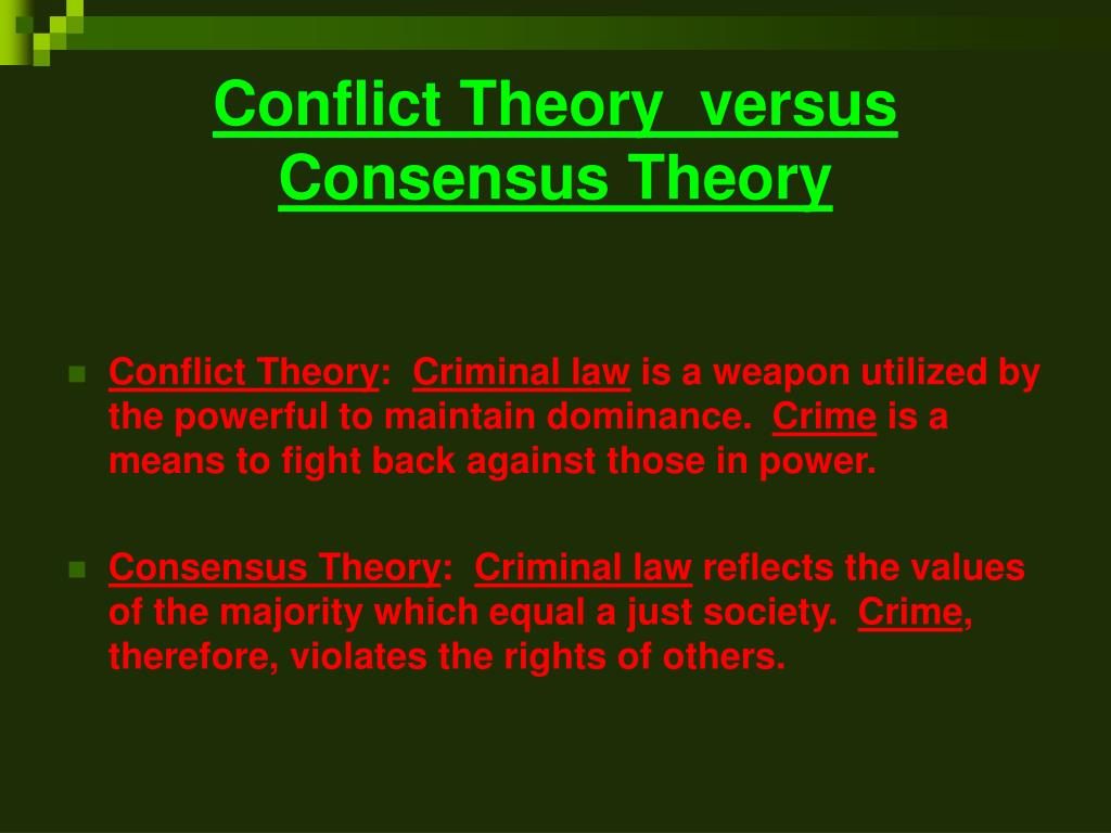 Consensus and Conflict Theory Approaches to Combat