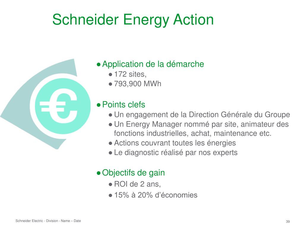 Action Schneider Prevision PPT - Solutions et Services d’Efficacité Énergétique PowerPoint