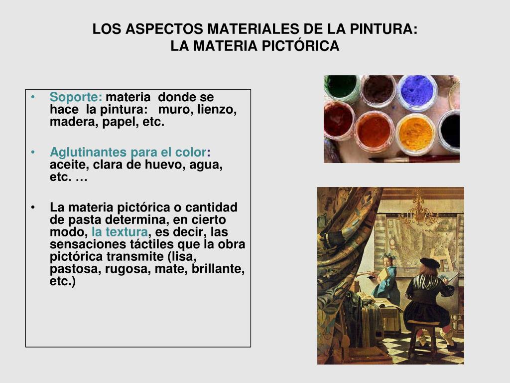 PPT - Introducción : Elementos básicos de la pintura PowerPoint  Presentation - ID:910871