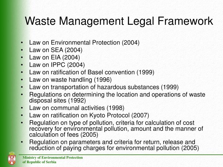 PPT Waste Management in Republic of Serbia PowerPoint Presentation