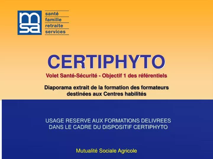PPT  CERTIPHYTO PowerPoint Presentation, free download  ID910999