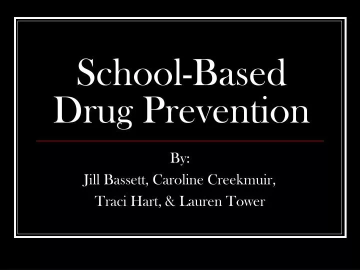 drug education powerpoint presentation