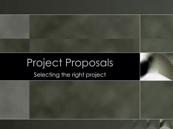 project proposals n.