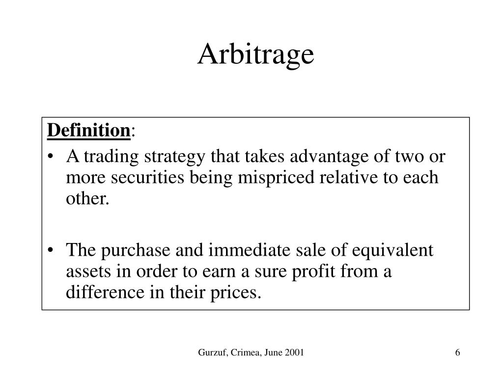 PPT - The Arbitrage Theorem PowerPoint Presentation, free download - ID