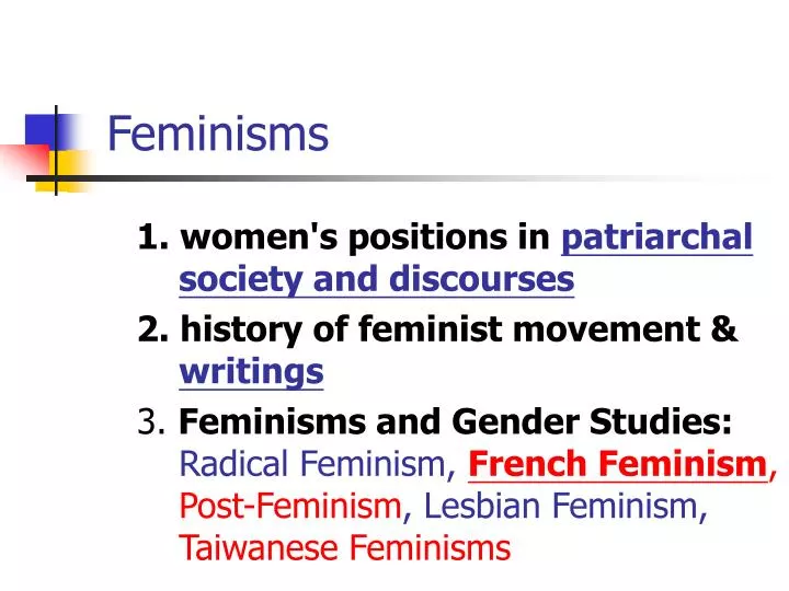 PPT Feminisms PowerPoint Presentation Free Download ID 911909