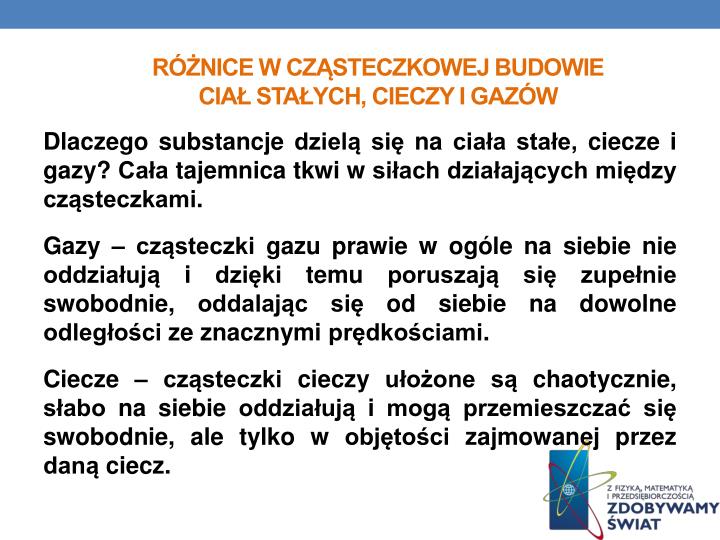 Charakterystyczne Cechy Gazów I Ciał Stałych PPT - Dane INFORMACYJNE PowerPoint Presentation - ID:912071