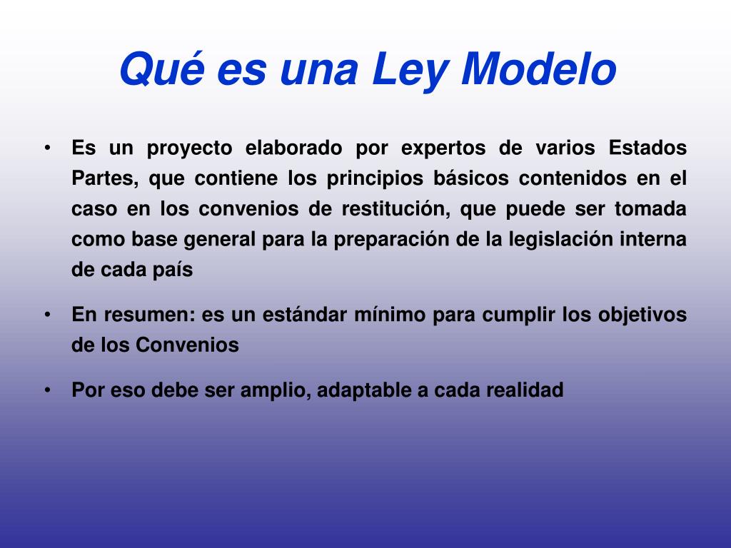 PPT - LEY MODELO PowerPoint Presentation, free download - ID:912509