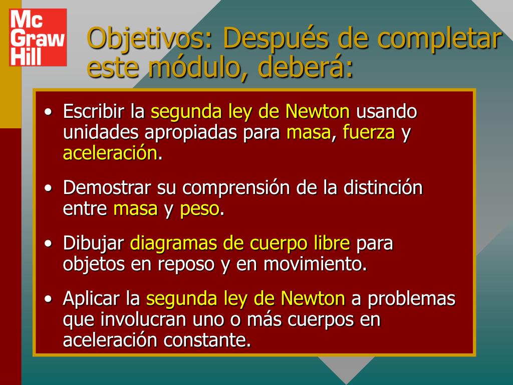 PPT - Capítulo 7. SEGUNDA LEY DE NEWTON PowerPoint Presentation, free  download - ID:912615