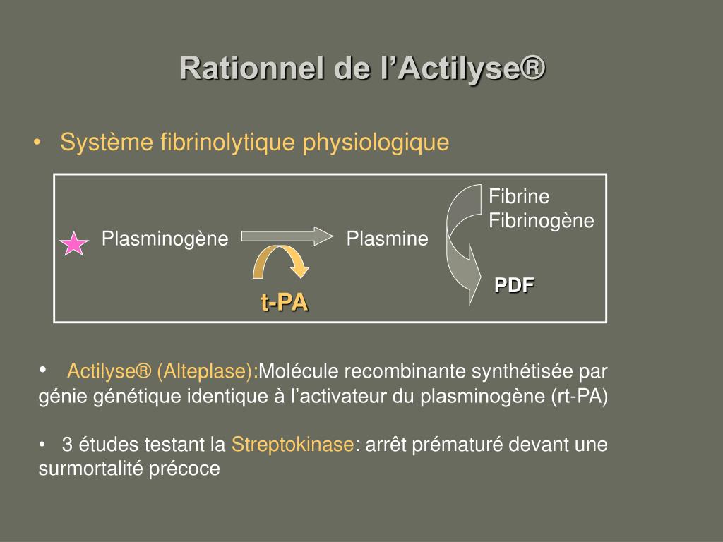PPT - ACCIDENT VASCULAIRE CEREBRAL : QUELLE PLACE POUR LA FIBRINOLYSE ...