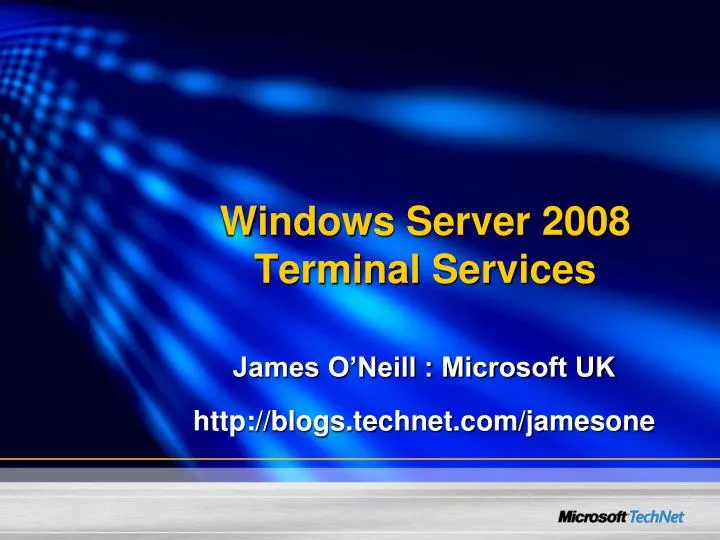 how to install windows terminal server 2008