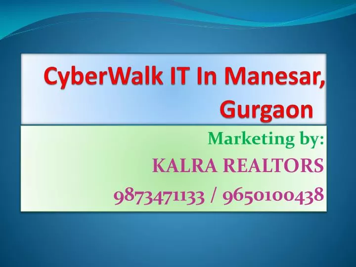 cyberwalk it in manesar gurgaon n.