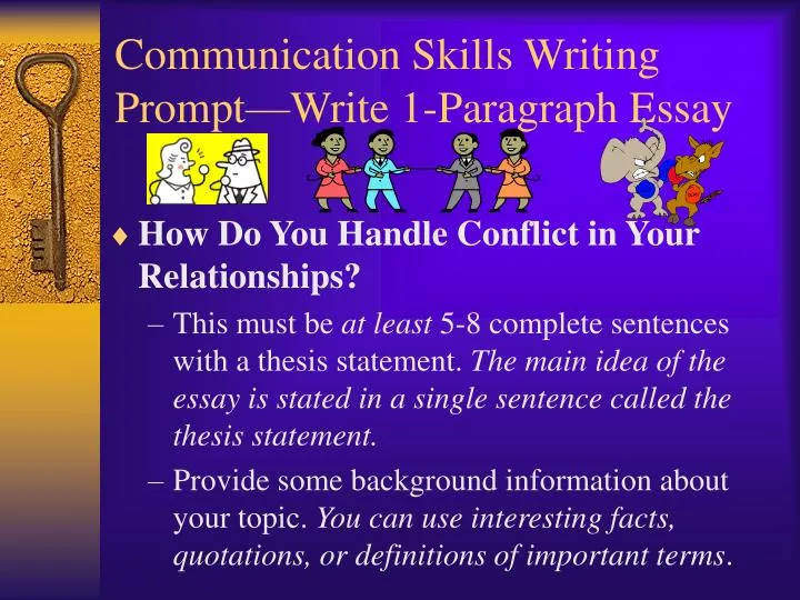 focus on writing paragraphs and essays skills