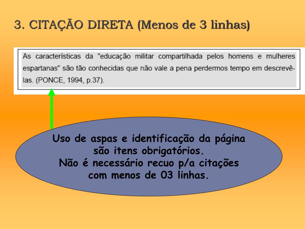 Como Fazer Uma Citação Com Menos De 3 Linhas Exemplos
