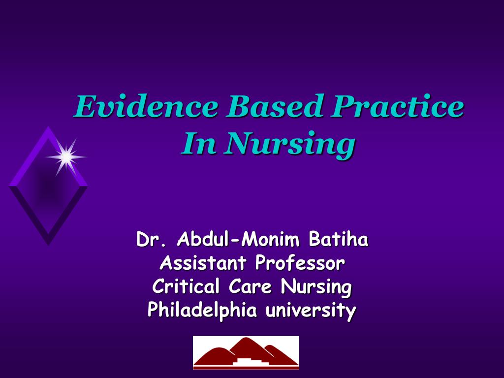 powerpoint presentation on evidence based practice in nursing