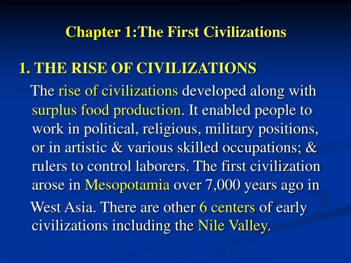 chapter 1 the first civilizations n.
