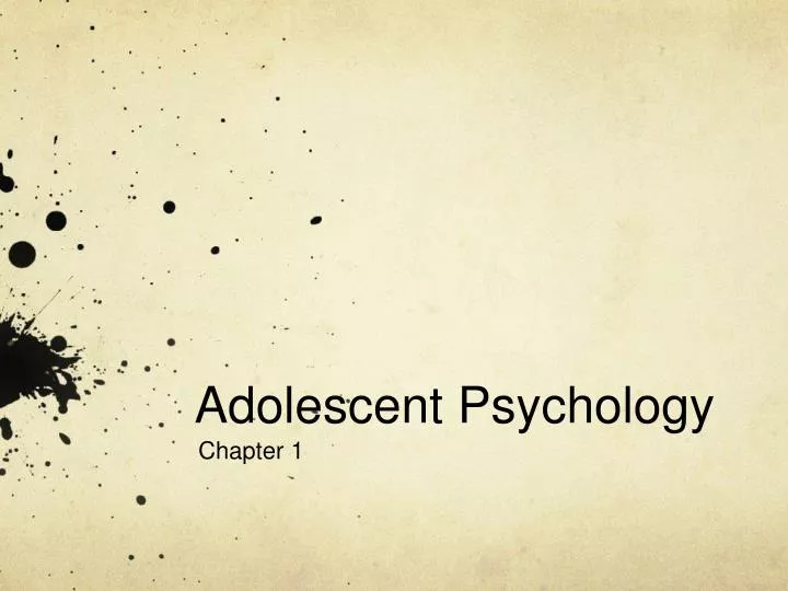 PPT - Adolescent Psychology PowerPoint Presentation, Free Download - ID ...