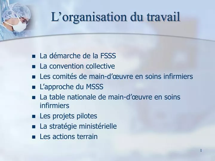 Ppt L Organisation Du Travail Powerpoint Presentation Free Download Id 9180