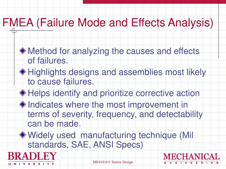 Failure Mode And Effect Analysis: Ford Motor Co., Ford