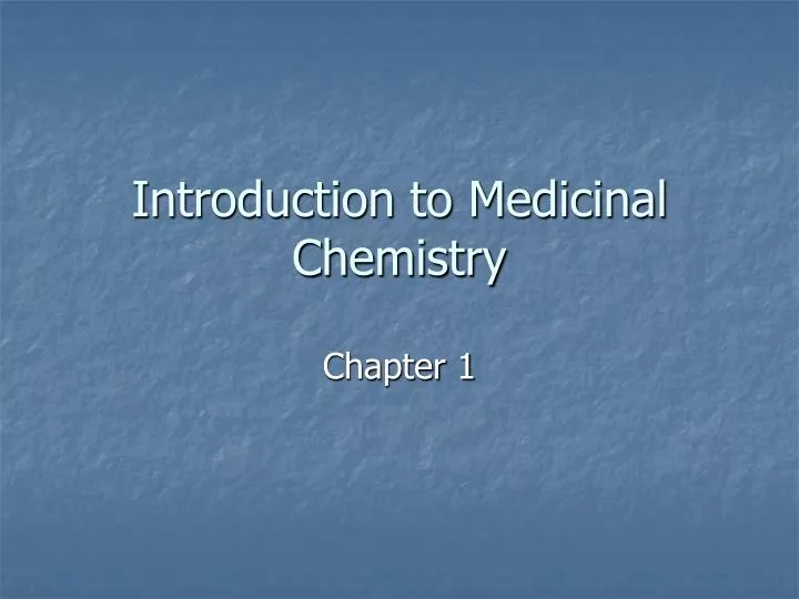 introduction to medicinal chemistry n.