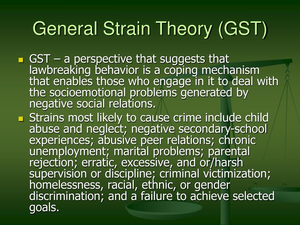 what is the general strain theory in criminology